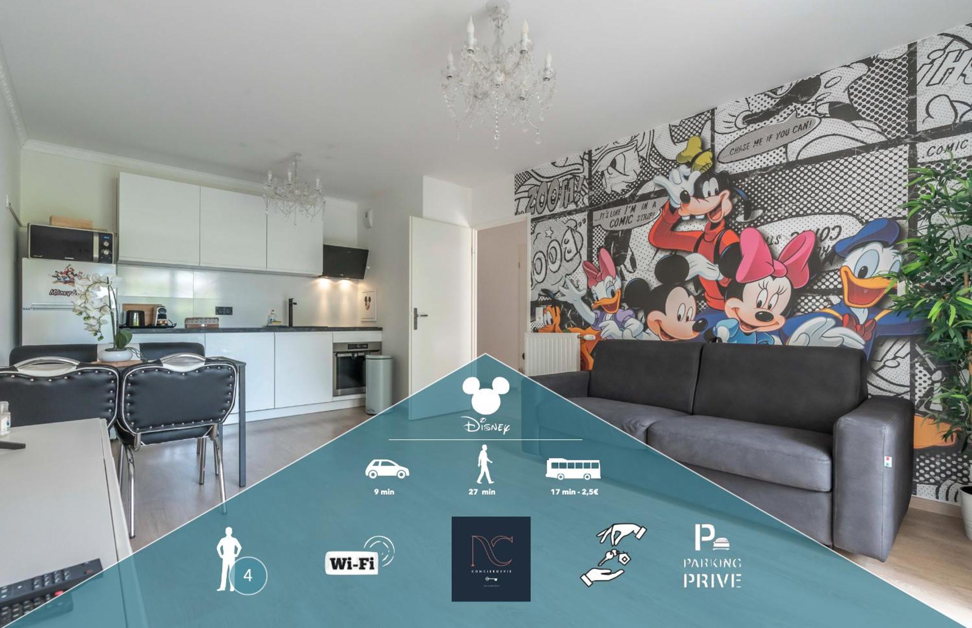 Disneyland-Paris 4Pers,Wifi, Parking Chessy  Dış mekan fotoğraf